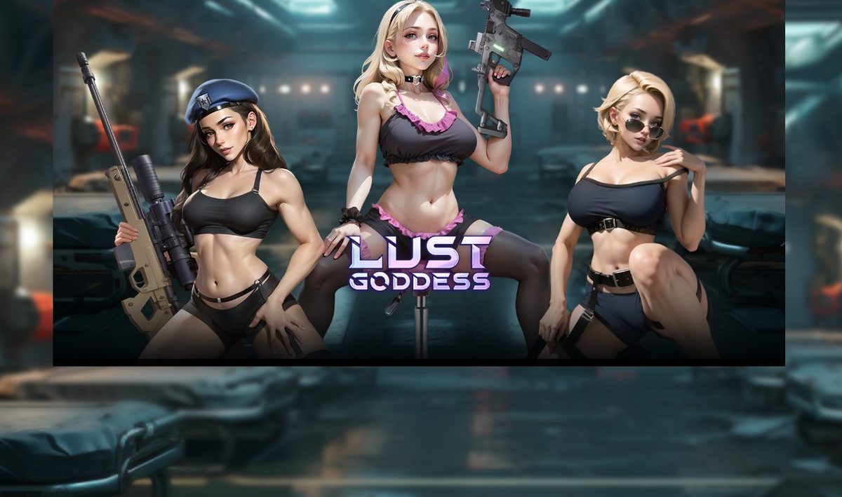 Pantalla completa de Lust Goddess con las tres figuras